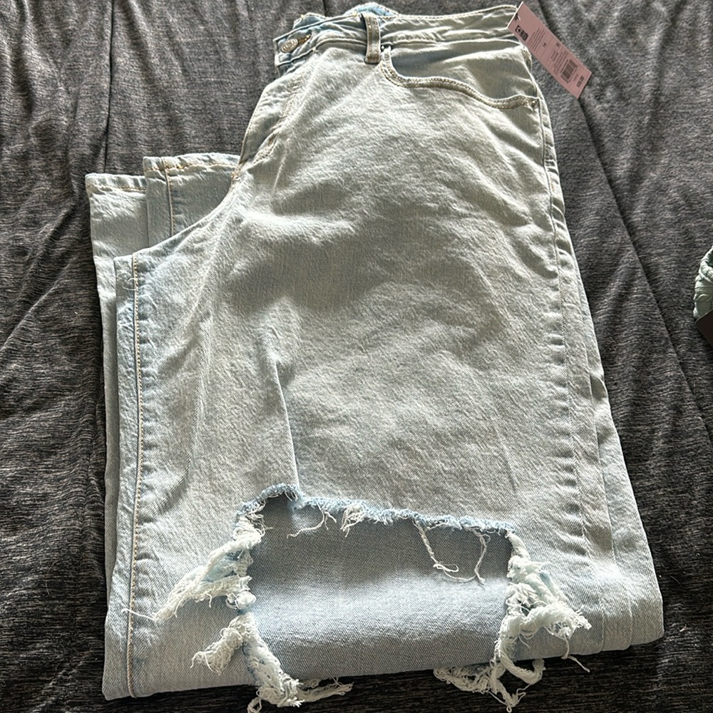 Target (Wild Fable) wide leg ripped jeans